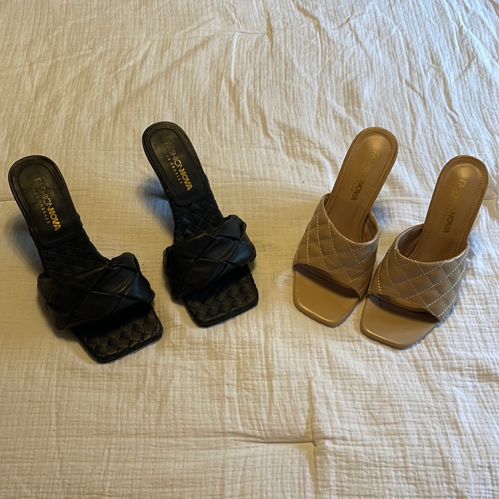 Set of mule heels (5.5)